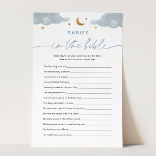Babies In The Bible Twinkle Star Baby Shower Game