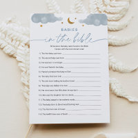 Babies In The Bible Twinkle Star Baby Shower Game 