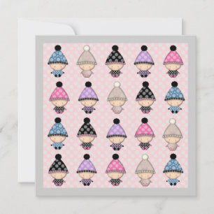 Babies Pink Polkadot Baby Shower Invitations
