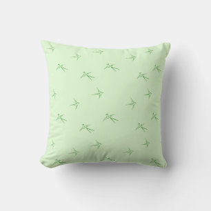 Babies: Swallows/Green - Cushion