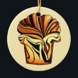 Babka Chocolate Bread Slice Loaf Jewish Bakery Ceramic Ornament<br><div class="desc">Design features an original illustration of a slice of chocolate babka bread, a sweet braided bread popular in Israel, Poland, Ukraine, and Eastern Europe, as well as in American Jewish cuisine. A loaf of babka is a classic bakery staple! Ideal for your favourite foodie. This braided babka slice design is...</div>