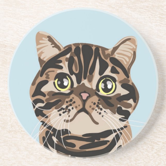 Babka the Cat Coaster (Front)