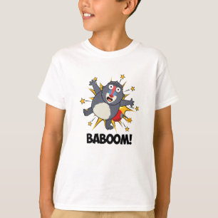 Baboom Funny Exploding Baboon Pun T-Shirt