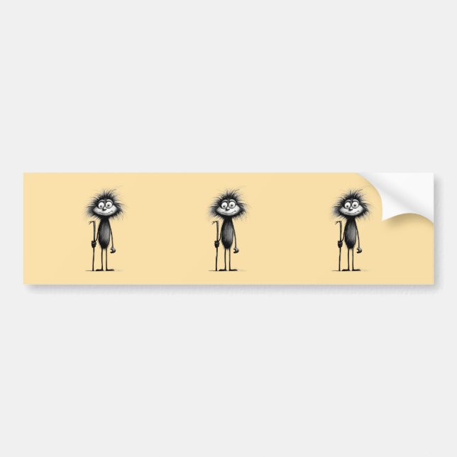 baboon bumper sticker (Front)