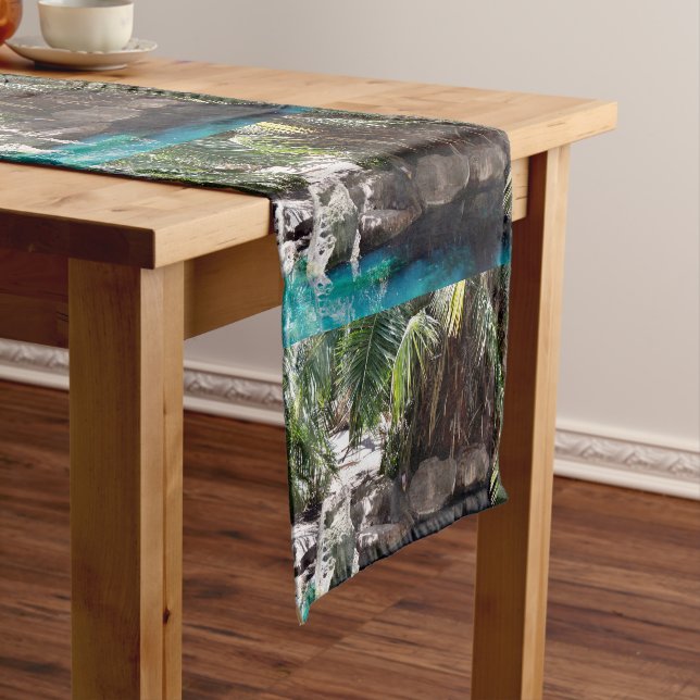 Baboon In Paradise, Table Runner (In Situ)