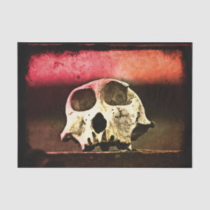 Baboon Skull Sunset Tissue Paper