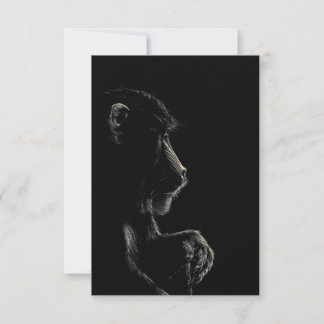 Baboon Thank You Card