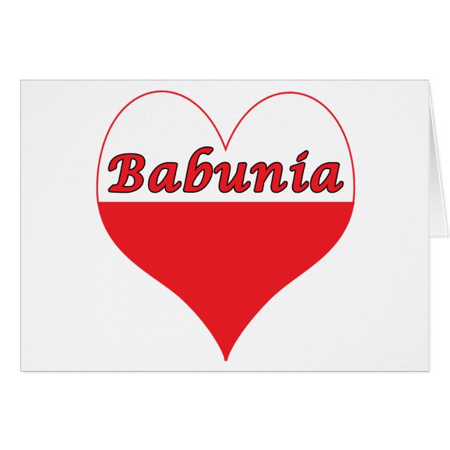 Babunia Polish Heart (Front Horizontal)