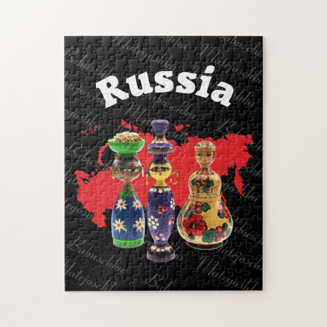 Babuschka Matrjoschka Matryoshka  Puzzles (Vertical)