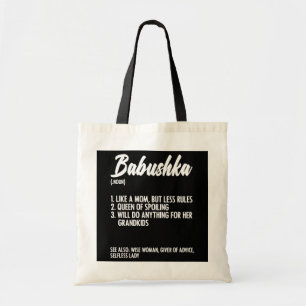 Babushka Definition Grandmother Mother Russian Tote Bag