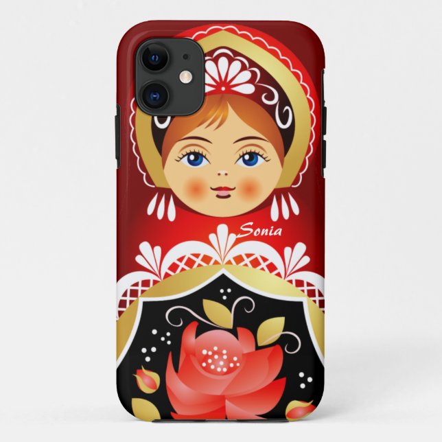 Babushka Matryoshka  Russian Doll Case-Mate iPhone Case (Back)