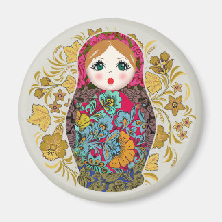 Babushka Russian Nesting Dolls Matrioshka Magnet