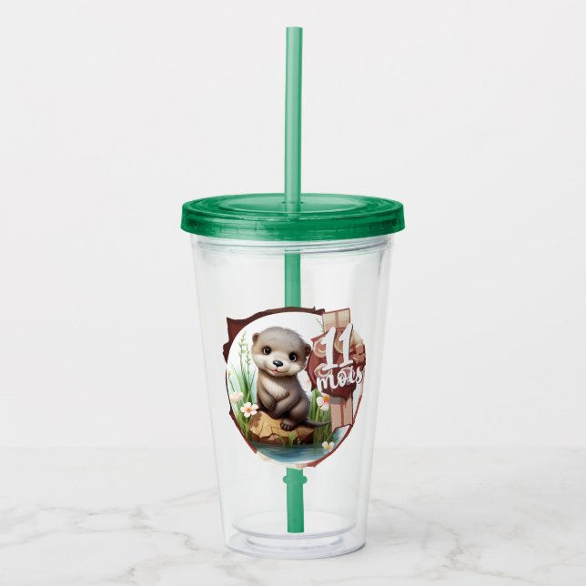 Baby - 11 months acrylic tumbler (Front)