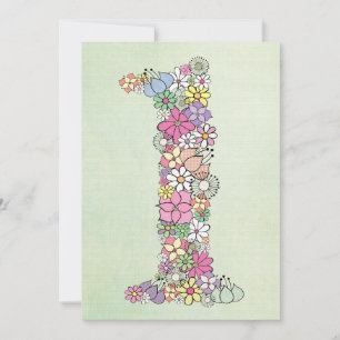 Baby 1st Birthday Party Custom Invite Invitation