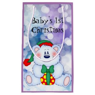 Baby 1st Christmas (Girl) Small Gift Bag