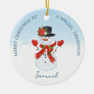 Baby 1st Christmas Snowman Ornament