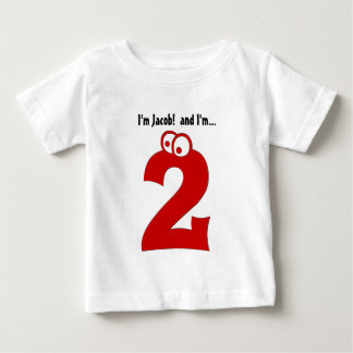 Baby 2nd Birthday Big Number Two Year Old T-Shirt