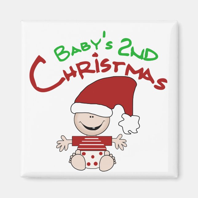 Baby 2nd Christmas Tshirts and Gifts Magnet (Front)