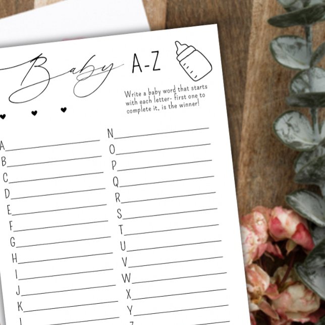 Baby ABC Shower Game (Creator Uploaded)