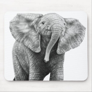 Baby African Elephant Mousepad