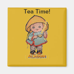 Baby Aladdin and his lamp. Magnet
