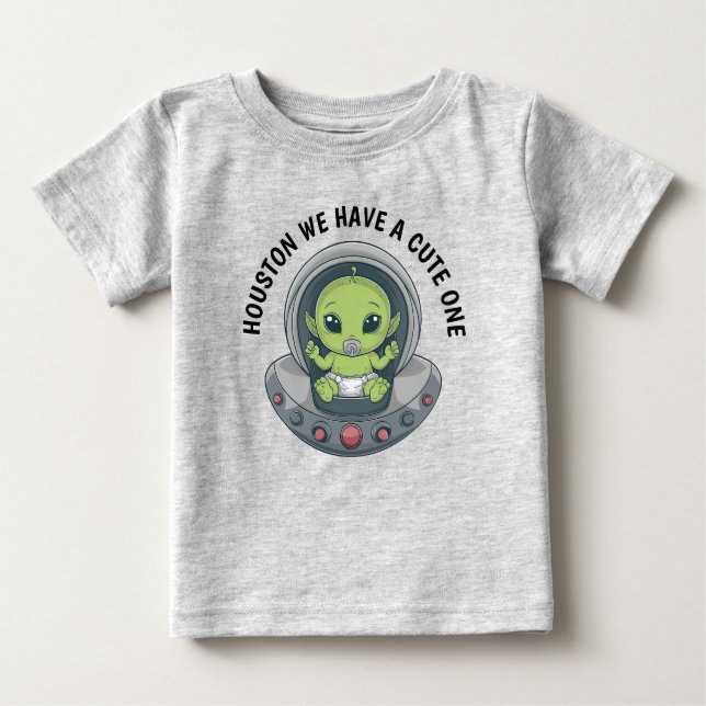 Baby Alien in UFO T-Shirt (Front)
