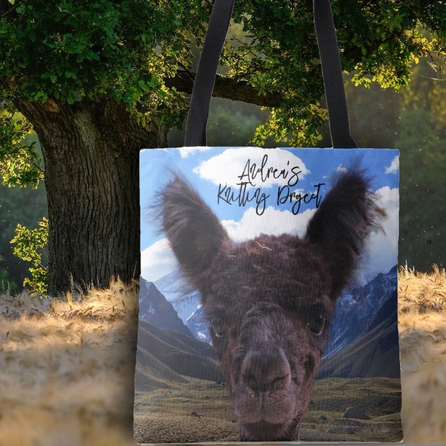 Baby Alpaca Face Mountains Knitting Bag (Creator Uploaded)