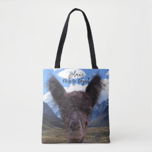 Baby Alpaca Face Mountains Knitting Bag