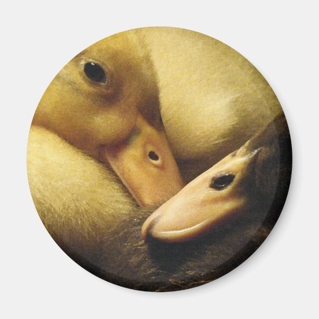 Baby Ancona Ducks Ducklings Animals Magnet (Front)