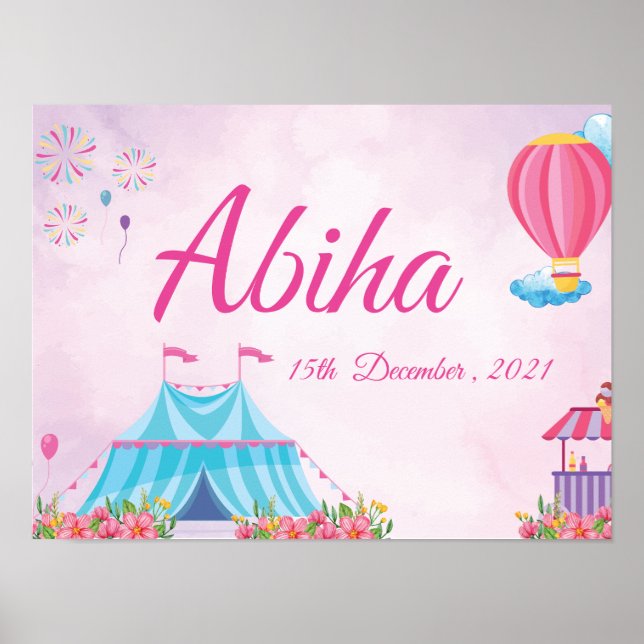baby and  kids name poster (Front)