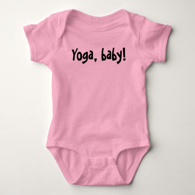 Baby and Kids: Yoga, baby! -Girls Creeper (Front)