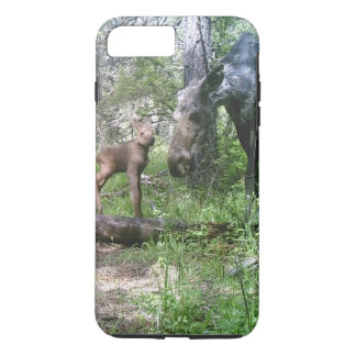 Baby and mother moose iPhone 8 plus/7 plus case