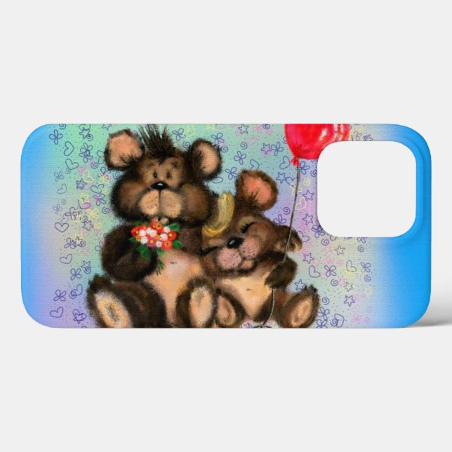 Baby and Mum Bears iPhone Case (Back (Horizontal))