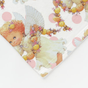 Baby Angel girl fleece blanket