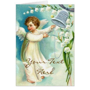 Baby Angel With Blue Bell