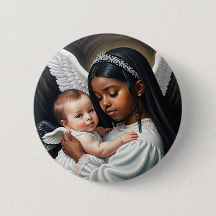 baby Angels 6 Cm Round Badge