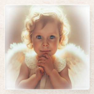 Baby Angels Glass Coaster