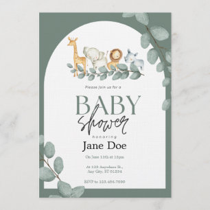 Baby Animal Baby Shower Invitation