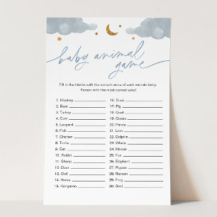 Baby Animal Game Twinkle Little Star Baby Shower