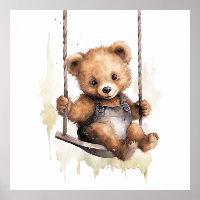 Baby Animal Prints for Nursery, Safari poster (Front)