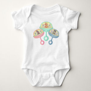 Baby Animal Rattle Bodysuit