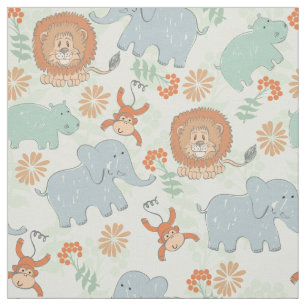 Baby Animal Safari Fabric