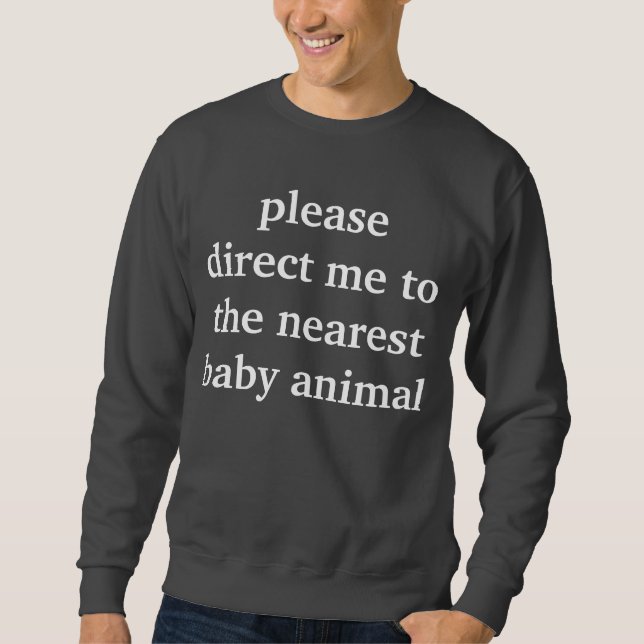 baby animal sweatshirt (Front)