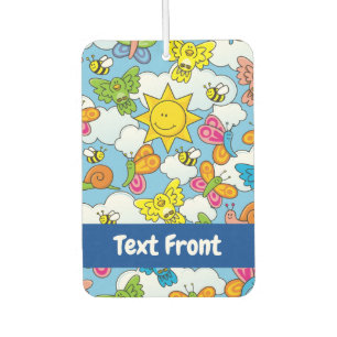Baby Animals Background Car Air Freshener