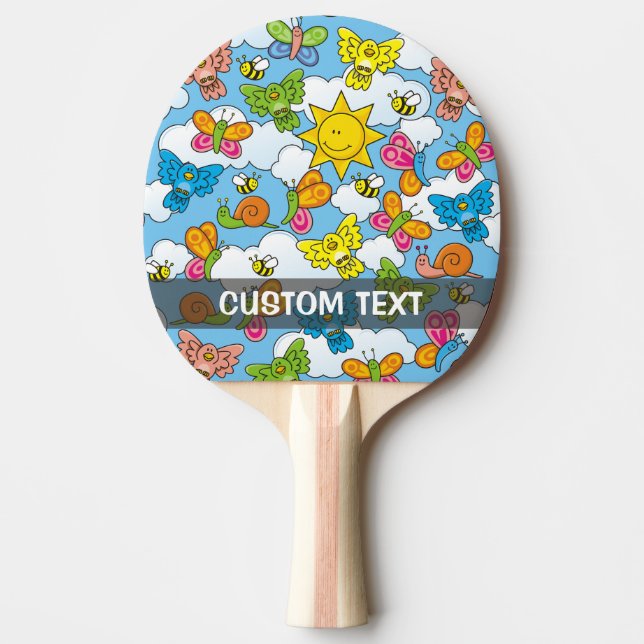Baby Animals Background Ping Pong Paddle (Front)