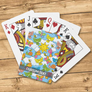 Baby Animals Background Playing Cards