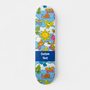 Baby Animals Background Skateboard