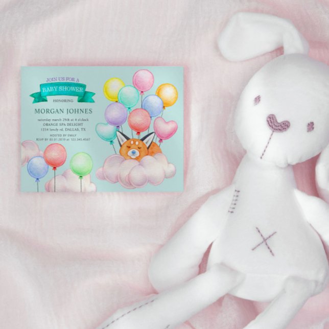 Baby Animals Balloons Cute Baby Shower (Creator Uploaded)