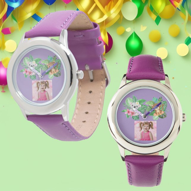 Baby Animals Custom Photo Kids Watch Birthday Gift (Creator Uploaded)