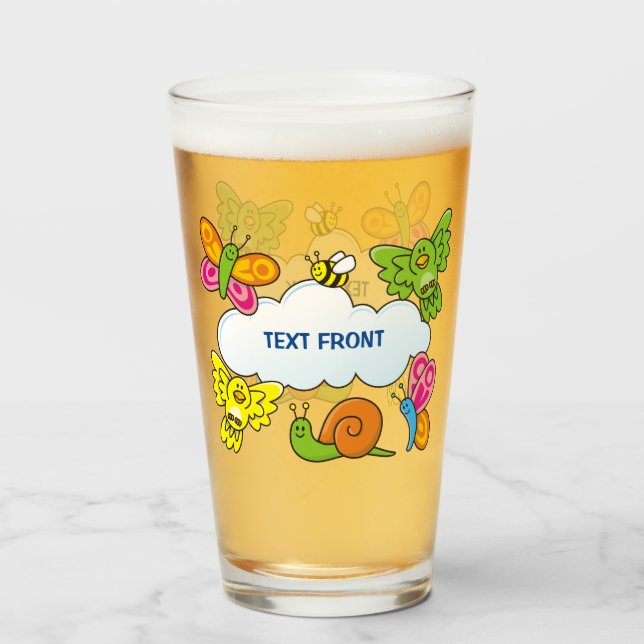 Baby Animals Glass (Front Filled)